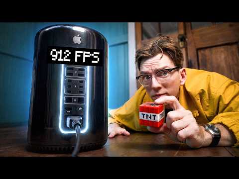 2013 Trash Can Apple Mac Pro VS Minecraft